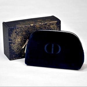 Christian Dior Blue Velvet Makeup Pouch BNIB